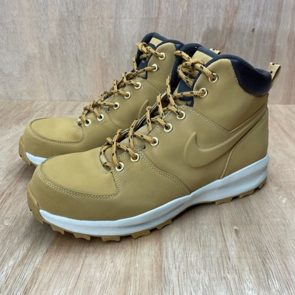 Nike Manoa Wheat Tan Leather Waterproof Boots Size 10… Gem